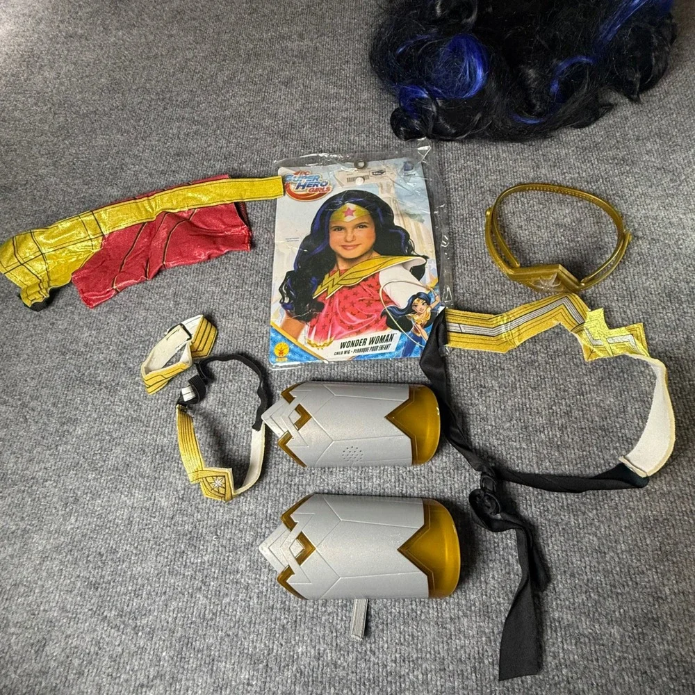 Rubies DC Super Hero Wonder Woman Costume‎ Dress Up Outfit Kids Large